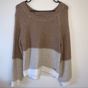 Color block sweater